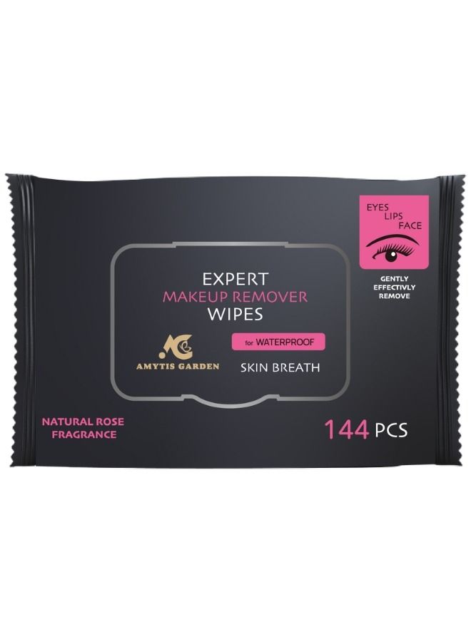 AMYTIS GARDEN Expert Makeup Remover Wipes 144 Pieces - Image 1