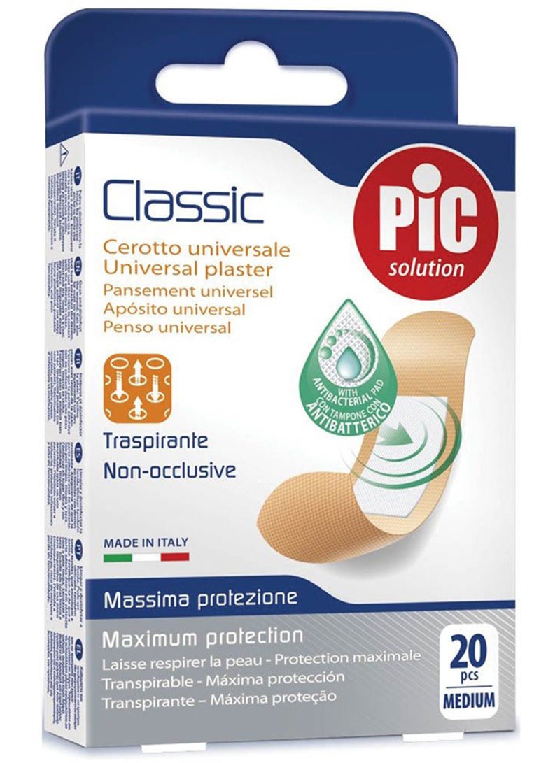 PIC لصقات شريط كلاسيكية متوسطة 20 قطعة