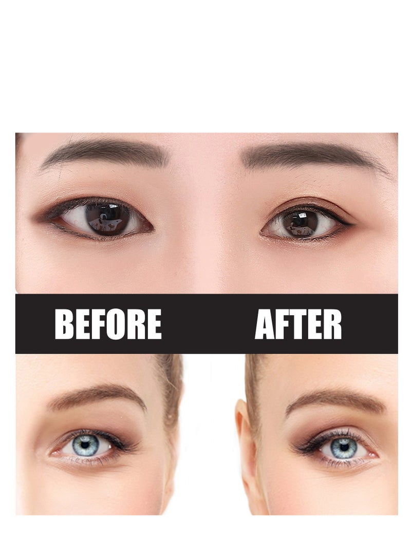 EELHOE Double Eyelid Stripes, Ultra Invisible Double Eyelid Tape Stickers, Immediately Enlarge the Eyes, Waterproof Eyelid Tape, Eyelid Sticker Tape with Fork Rods, Tweezers, Pack of 480 - Image 3