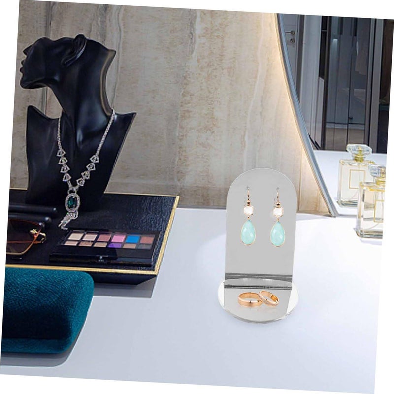 1pcs Acrylic Mirror Jewelry Display Stand For Earring Photography Base Lightweight Photo Backdrop Prop - Image 4