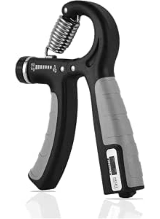 CITY STAR-Grip Strength Trainer with Counter, Hand Grip Strengthener with Adjustable Resistance (5-60kg), Forearm Strengthener with Non-Slip Handle for Muscle Building and Injury Recovery in Gym/Home