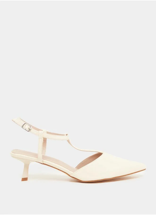 ستايلي Pointed Toe Kitten Heel Shoes