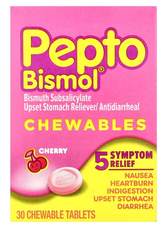 Pepto Bismol - Chewables Cherry 30 Chewable Tablets - Image 1