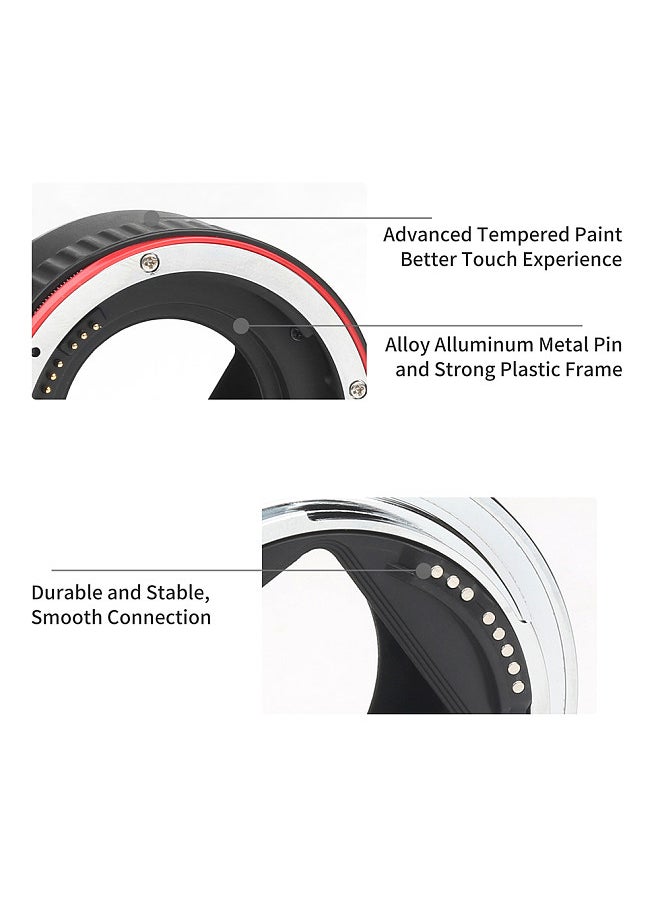 Auto Focus AF Macro Extension Tube Adapter Ring Set 13mm 21m 31mm Replacement for Canon EF/EF-S Lens Replacement