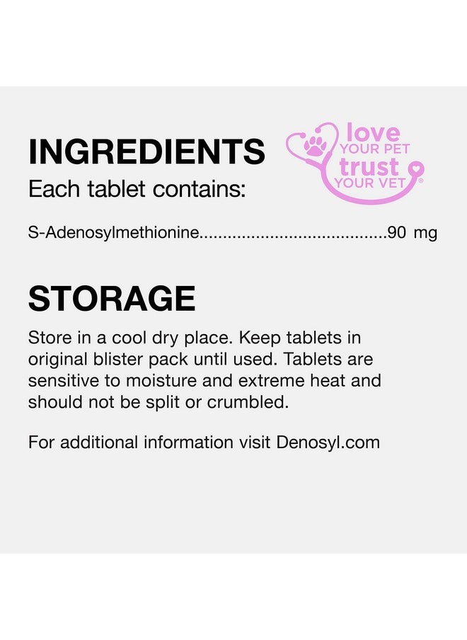 Nutramax Laboratories Nutramax Denosyl Liver and Brain Health Supplement for Small Dogs and Cats, With S-Adenosylmethionine (SAMe), 30 Tablets  - Image 5