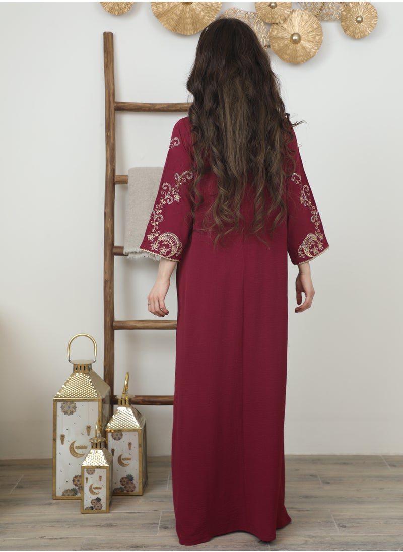 Bint Al Bilad Ready to Wear Embroidered Jalabiya I Ramadaniyat Collection I 3914  - Image 2