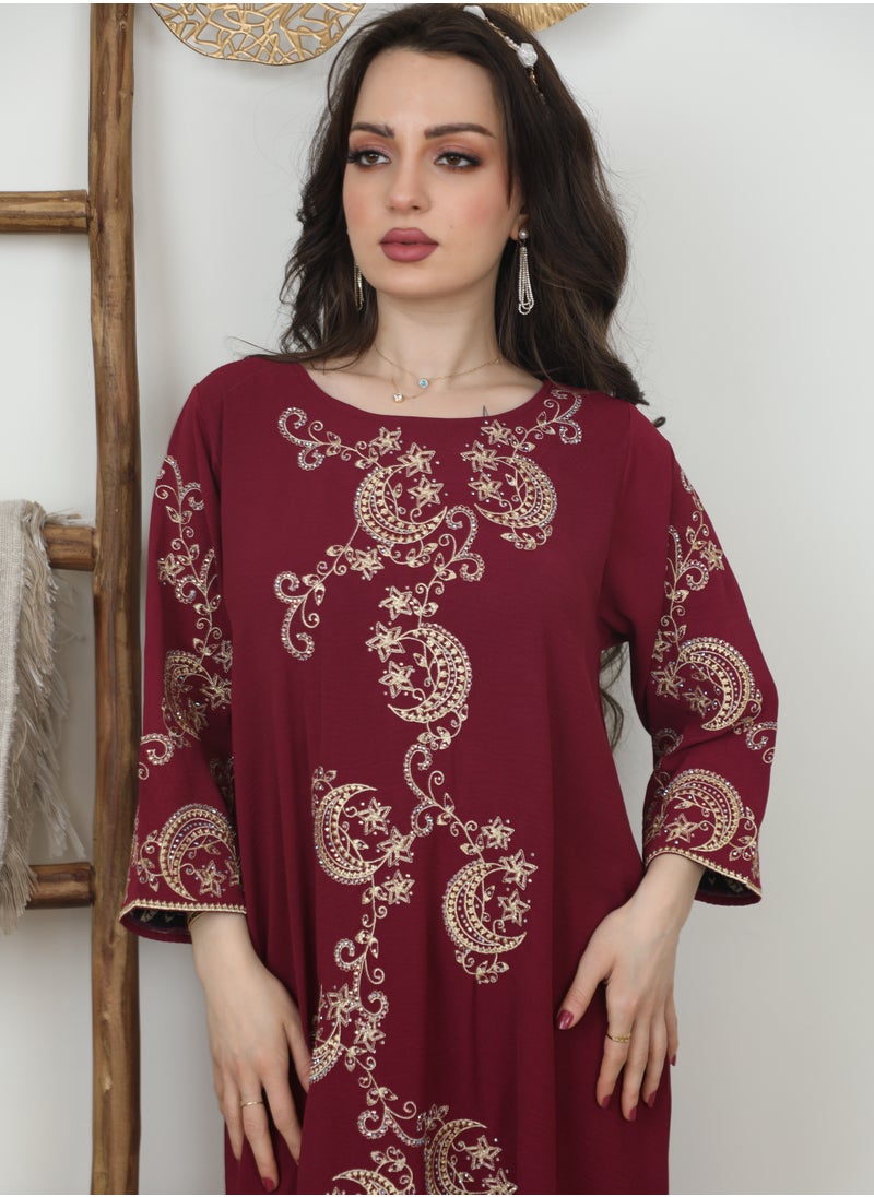 Bint Al Bilad Ready to Wear Embroidered Jalabiya I Ramadaniyat Collection I 3914  - Image 3