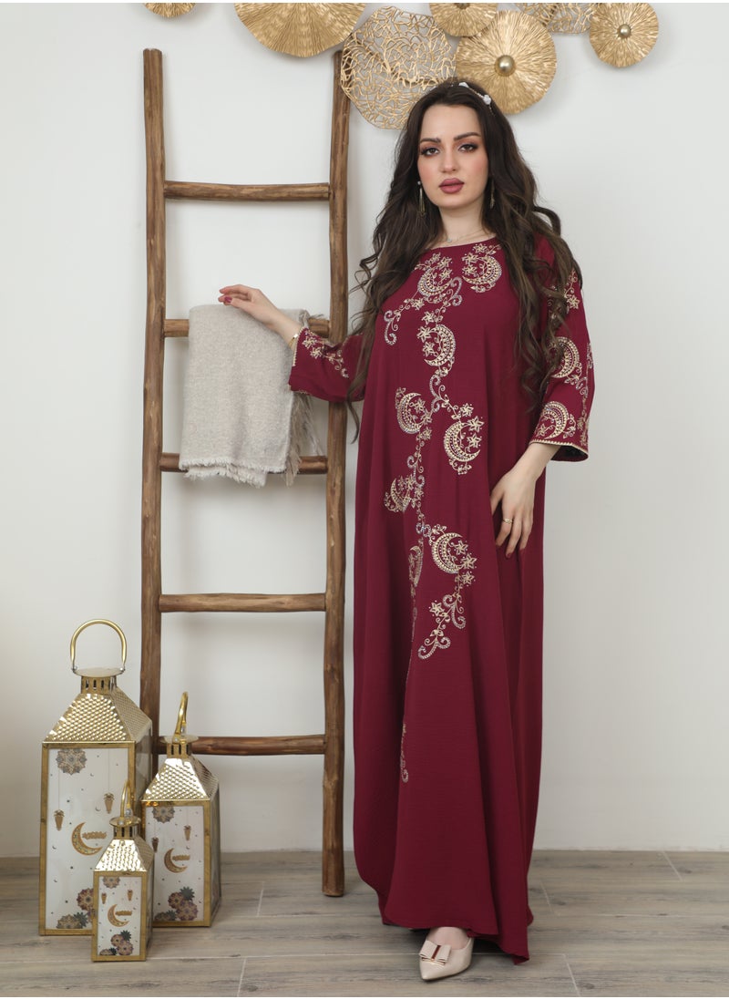 Bint Al Bilad Ready to Wear Embroidered Jalabiya I Ramadaniyat Collection I 3914  - Image 1