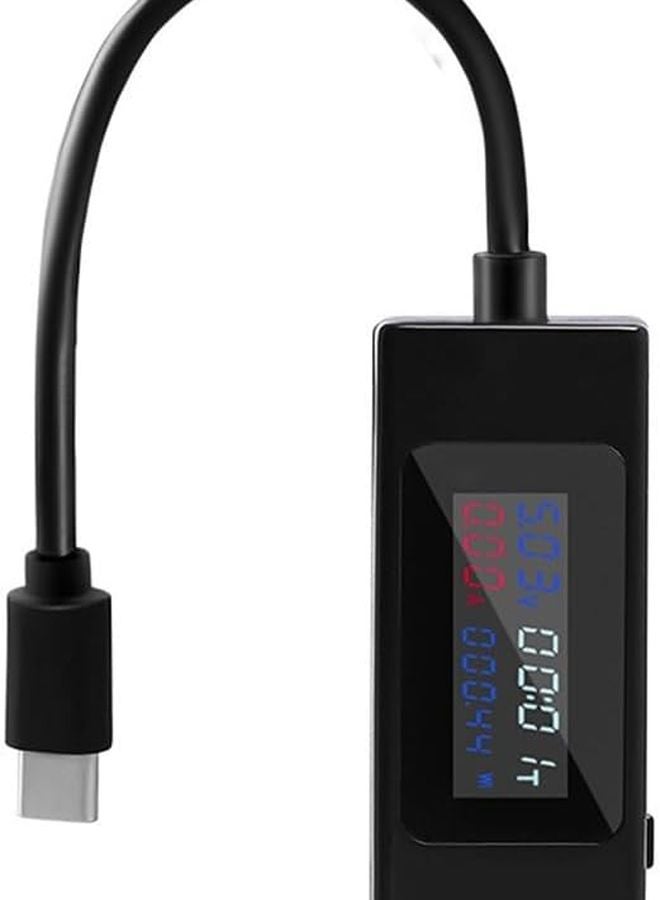 DC Tester 4 30V Voltage Current Meter For USB Charging Equipment Supports QC PD Fast Charging Protocols 065C Black - Image 1