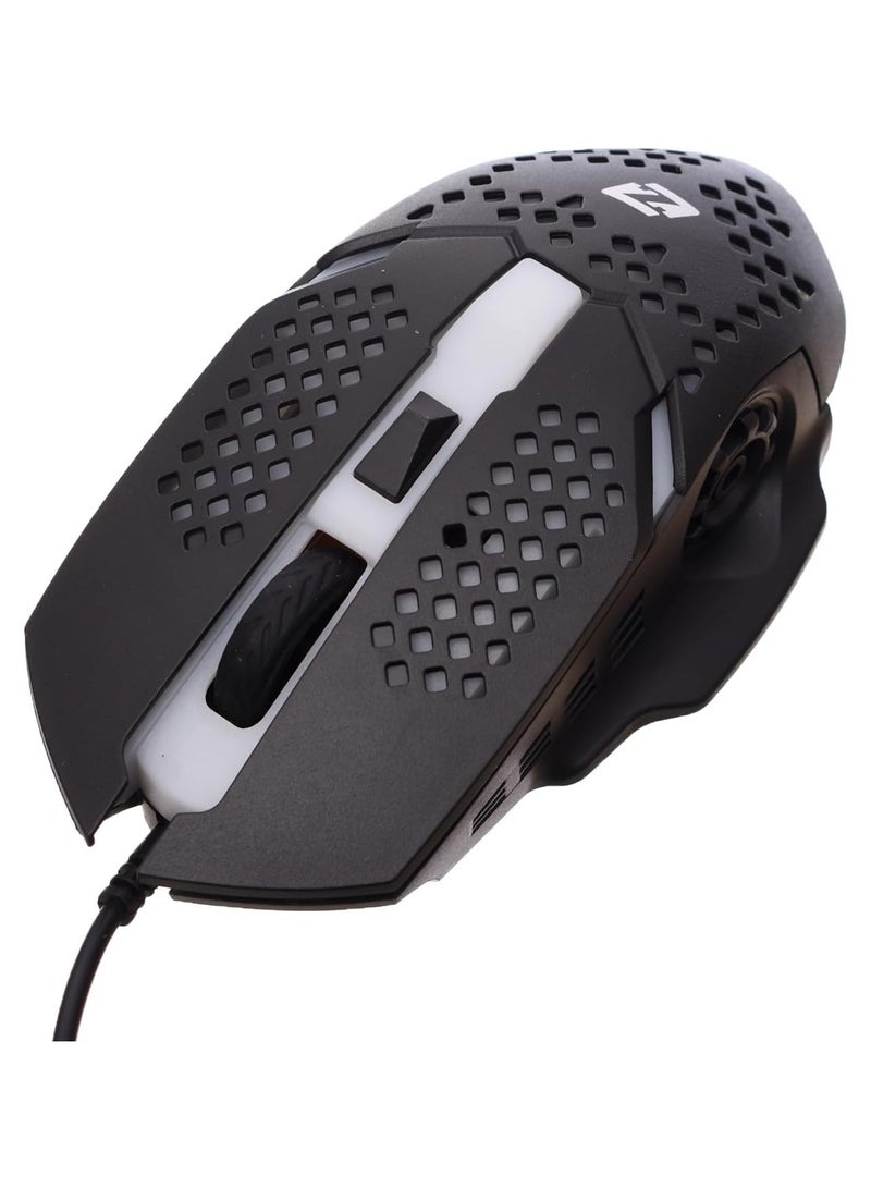 زيرو ماوس ضوئي USB سلكي 1000 نقطة في البوصة للكمبيوتر المحمول والكمبيوتر الشخصي - أسود - Image 2