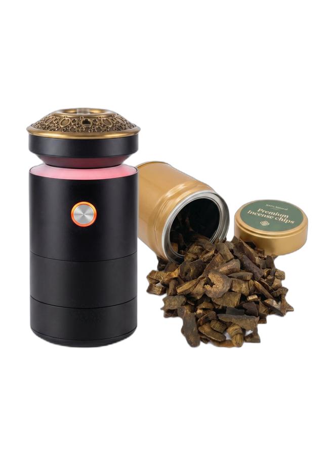 Bakhoor Burner for Car & Qi Nan Agarwood Incense Chips Oud Bakhoor 100% Natural Green & Healthy for Home and Family 25g Bundle - Image 1