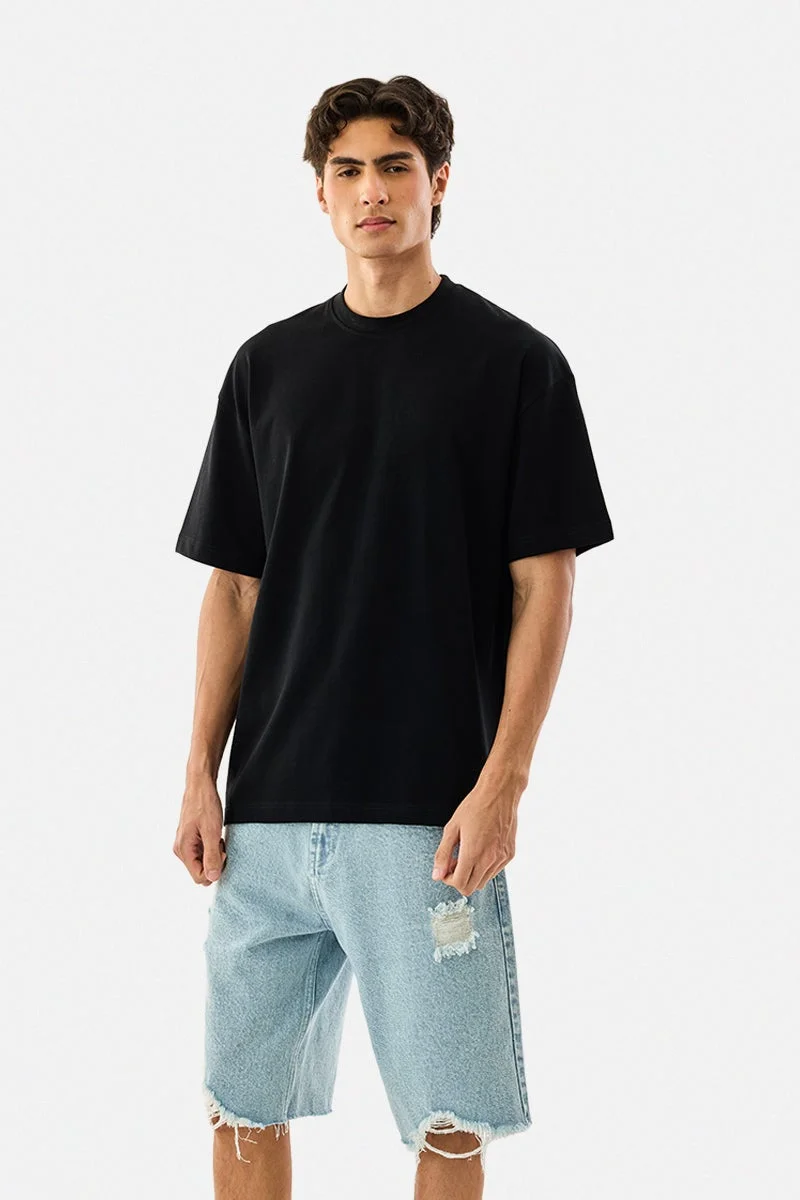 سنيتش تيشيرت بطبعة جرافيك كبير الحجم