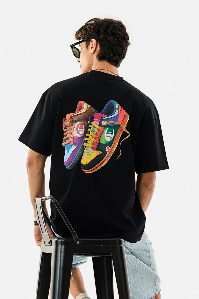 SNITCH Sneakers Oversized Graphic T-Shirt