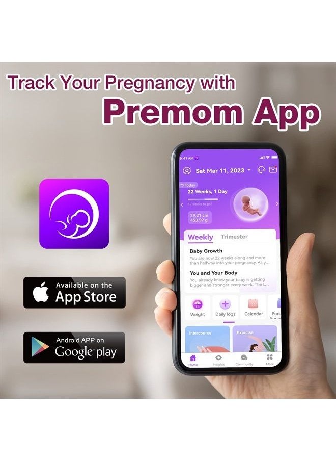 Easy@Home - Pregnancy Test Strips Kit, Powered by Premom Ovulation Predictor iOS and Android APP, 20 HCG Tests - Image 1