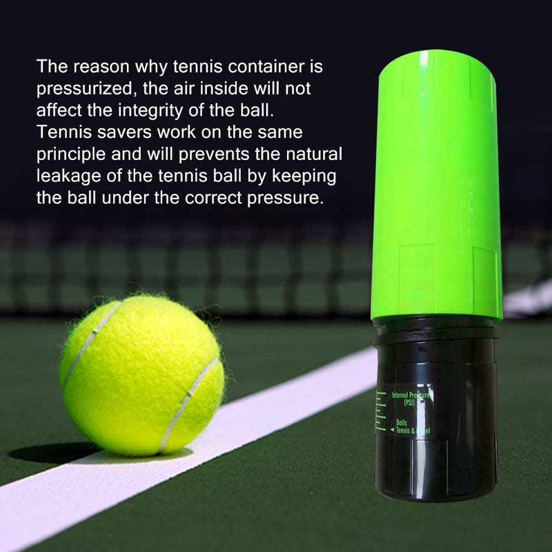 Tennis Ball Saver for Keep Tennis Balls Fresh & Restore Ball Bouncing Professional 3-Ball Tennis Ball Can Storage Organizer for Tennis Pressure Maintaining - Image 3