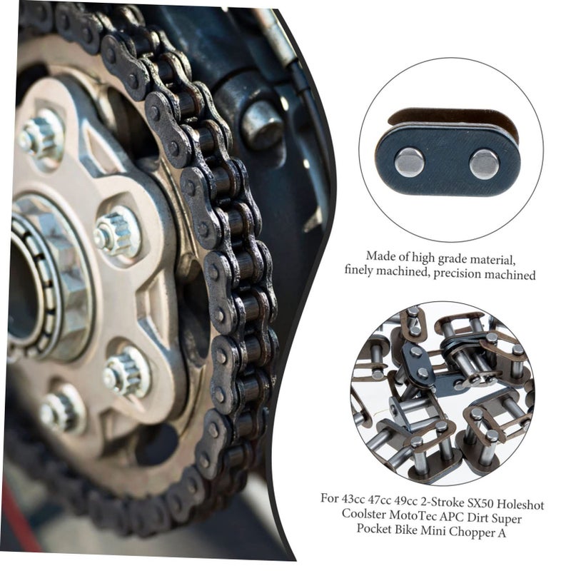 Steel Motor Bike Chain Quick Release Link Joint Buckle Connector - Image 5