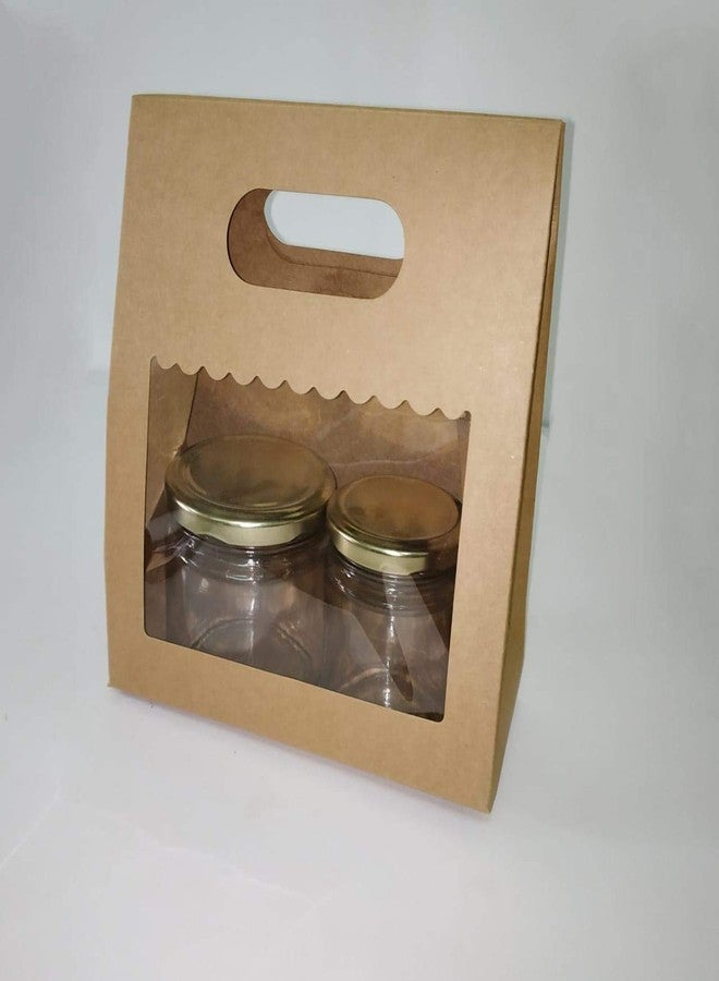 Cake Decor Mason Jar Paper Carry Bags Macron Box Muffin Box Donut Box Medium (10 Pcs)