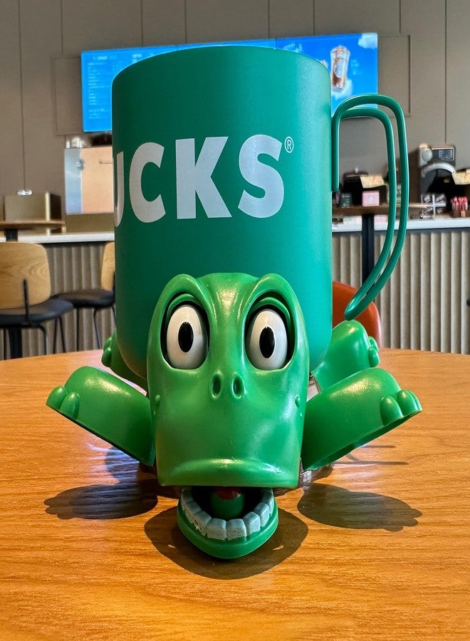 JOD Turtle Cup Holder,Turtle Coaster with Funny Expression,3D Printed Cup Holder with Liftable Limbs & Expressive Face for Turtles,Tortoise Lover Gag Gifts Home Decor(Blue) - Image 1