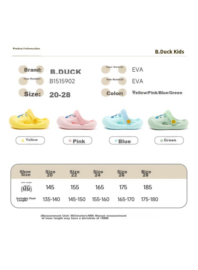 B.duck Children's Slippers, Boys And Girls Indoor Sandals, Baby Home Slippers, Toddler Clogs, 5902 Blue, Size 26 - Image 4