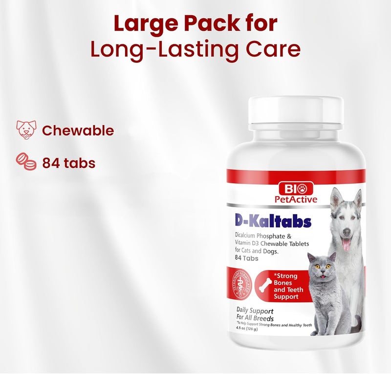 Bio PetActive Cat Chewable Tablets Bone & Teeth Support - 84 Tablets - Image 5