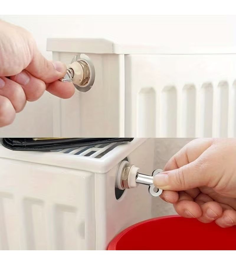 مفتاح صمام المشعاع الثقيل (قطعة واحدة) لأنظمة التدفئة والتهوية وتكييف الهواء، بخيوط أوروبية، تركيب أنابيب معدنية متينة - Image 4