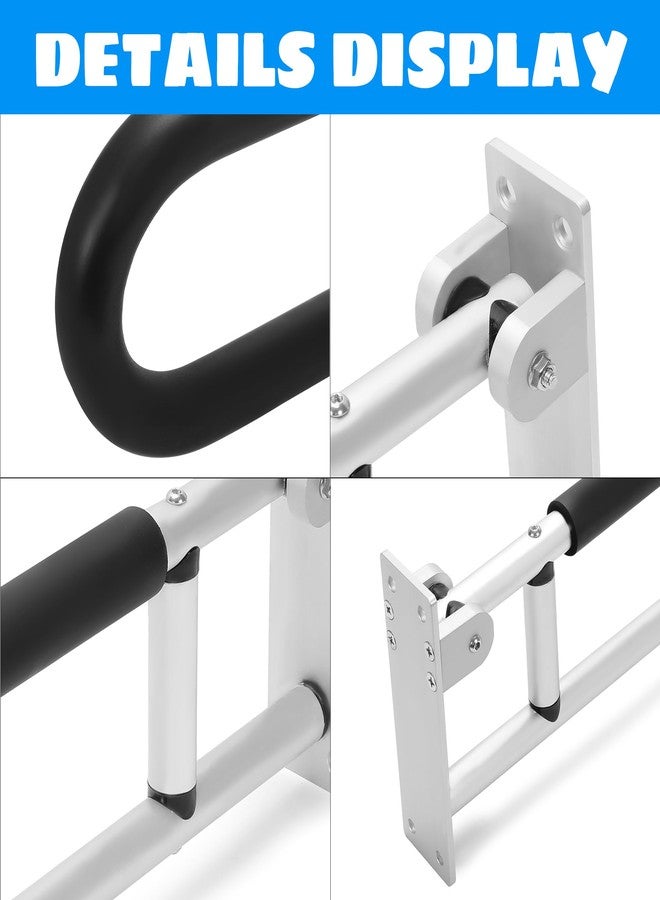 HECASA Toilet Grab Bar 23.6 Inch Flip Up Handicap Grab Bars Rails Folding Support for Elderly Disabled Pregnant Woman Bathroom Shower Safety Toilet Safety Rail - Image 5
