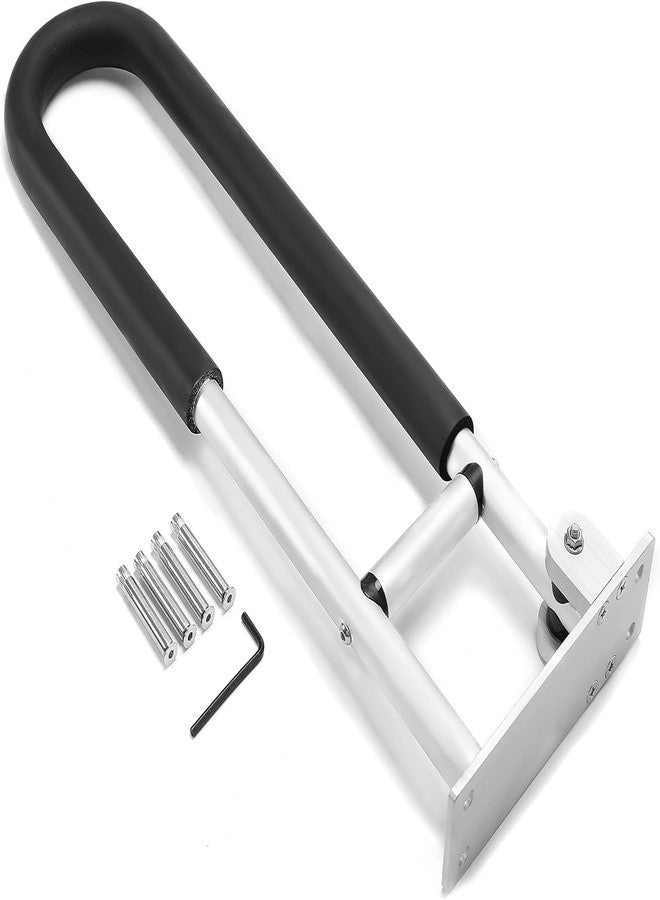 HECASA Toilet Grab Bar 23.6 Inch Flip Up Handicap Grab Bars Rails Folding Support for Elderly Disabled Pregnant Woman Bathroom Shower Safety Toilet Safety Rail - Image 4