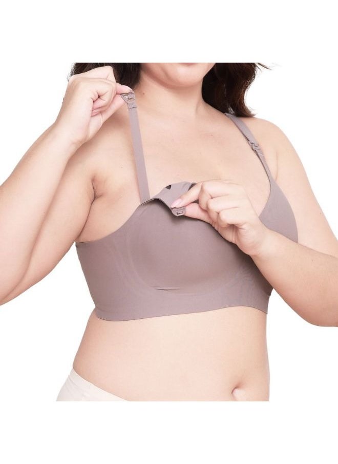 SEEDNUR SEEDNUR Classic Ultra Soft Seamless, Smooth and Wireless Women Nursing Bra Push Up Feeding Jelly Strip Technology, versatile for every occasion Pregnancy and Breastfeeding  - Image 1