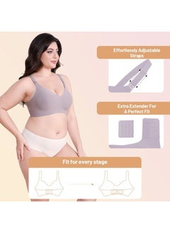 SEEDNUR SEEDNUR Classic Ultra Soft Seamless, Smooth and Wireless Women Nursing Bra Push Up Feeding Jelly Strip Technology, versatile for every occasion Pregnancy and Breastfeeding  - Image 2