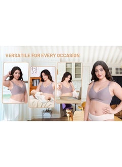 SEEDNUR SEEDNUR Classic Ultra Soft Seamless, Smooth and Wireless Women Nursing Bra Push Up Feeding Jelly Strip Technology, versatile for every occasion Pregnancy and Breastfeeding  - Image 4