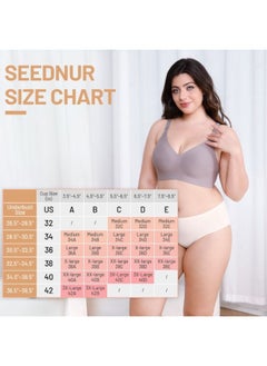 SEEDNUR SEEDNUR Classic Ultra Soft Seamless, Smooth and Wireless Women Nursing Bra Push Up Feeding Jelly Strip Technology, versatile for every occasion Pregnancy and Breastfeeding  - Image 5