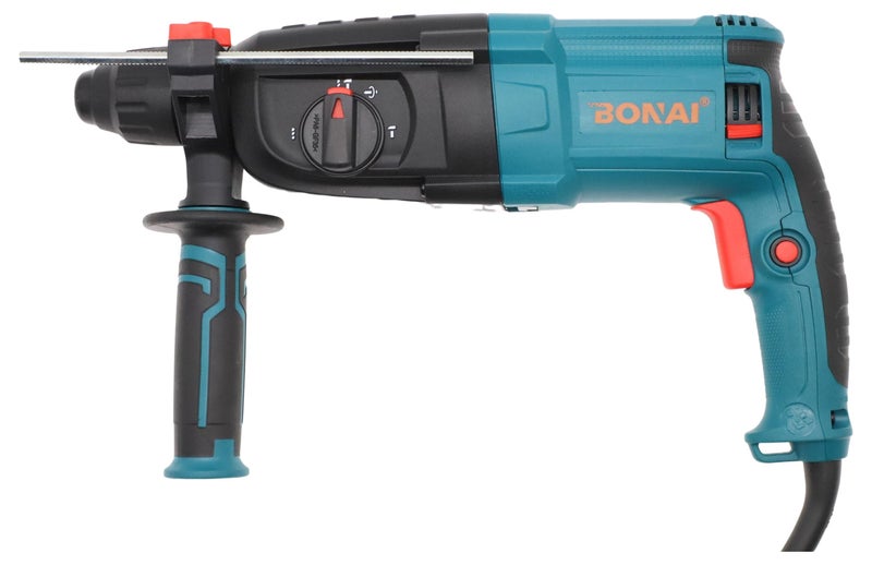 BONAI Electric Rotary Hammer with Drill Attachments for concrete bricks stone as well as for light chiseling work 2200w Concrete 26mm - Image 1