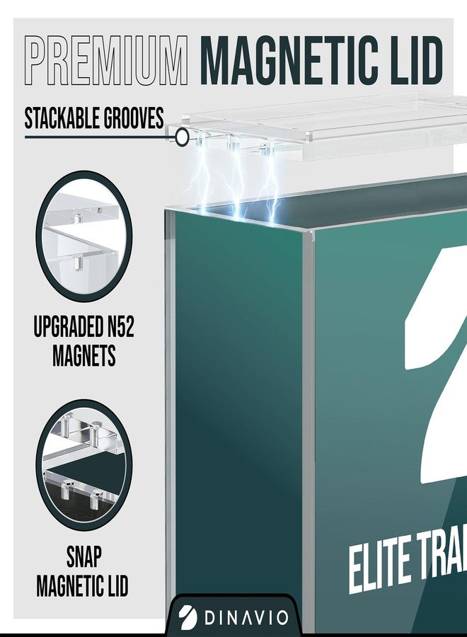 Dinavio Crafthouse Elite Trainer Box Acrylic Display Case Stackable 3 Pack - 8mm + 5mm Ultra Thick Acrylic with N52 Strong Magnets - ETB Case Protector - Compatible with Elite Trainer Boxes (3 Pack) - Image 5