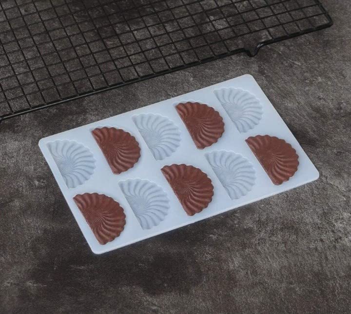 SHOAIB Fan Heart Star and Triangle Chocolate Mould for Cake Decoration and Garnishing Sheet Pack of 5 - Image 2