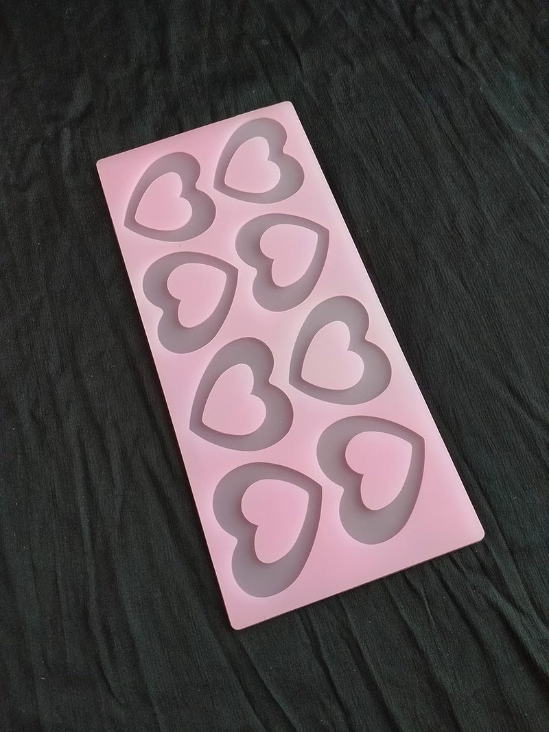 SHOAIB Fan Heart Star and Triangle Chocolate Mould for Cake Decoration and Garnishing Sheet Pack of 5 - Image 3