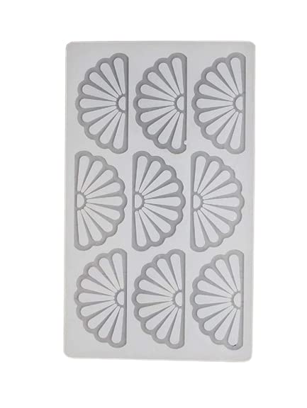 SHOAIB Fan Heart Star and Triangle Chocolate Mould for Cake Decoration and Garnishing Sheet Pack of 5 - Image 4
