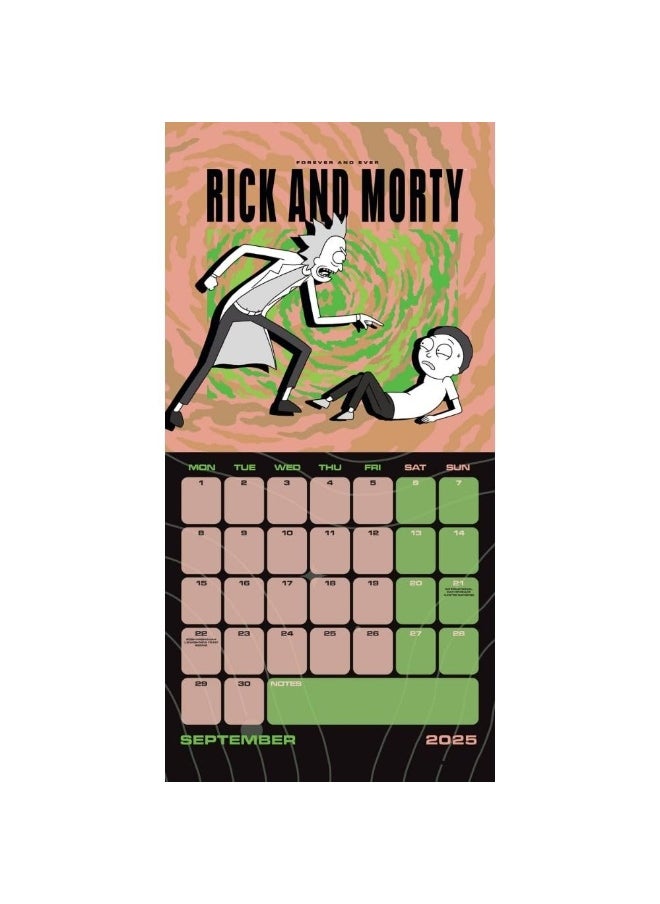 null - Official Rick And Morty Square Calendar 2025 - Image 1