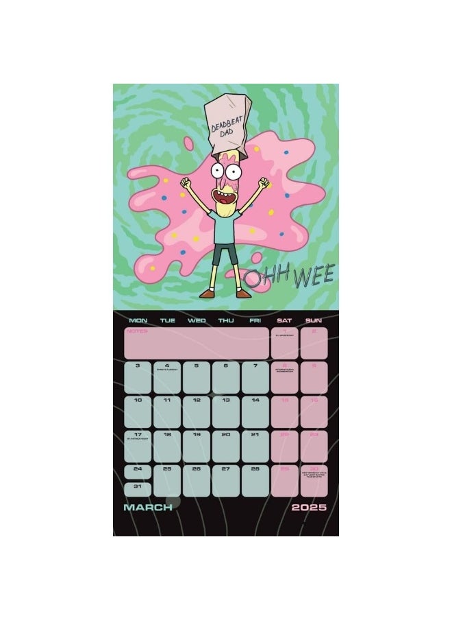 null - Official Rick And Morty Square Calendar 2025 - Image 1