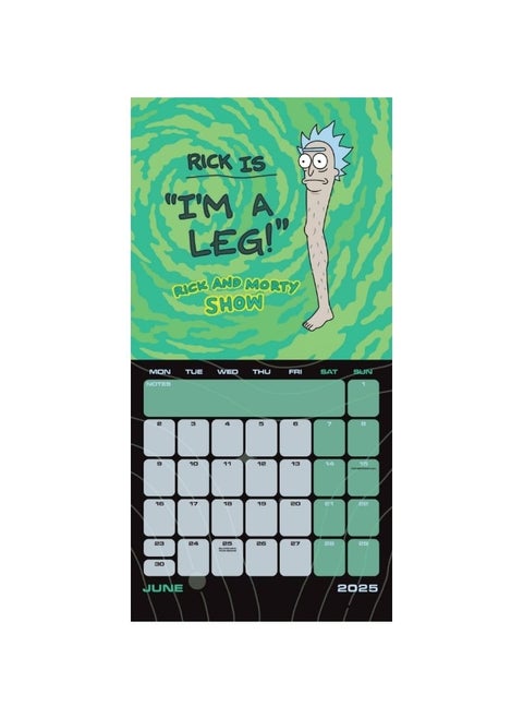 Official Rick And Morty Square Calendar 2025