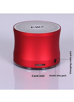 EWA EWA 109PRO Bluetooth Speaker Portable Metal HIFI Speakers Т𝖶Ѕ Wireless Music Player Strong Sound Card Play Speaker (Gold)  - Image 4