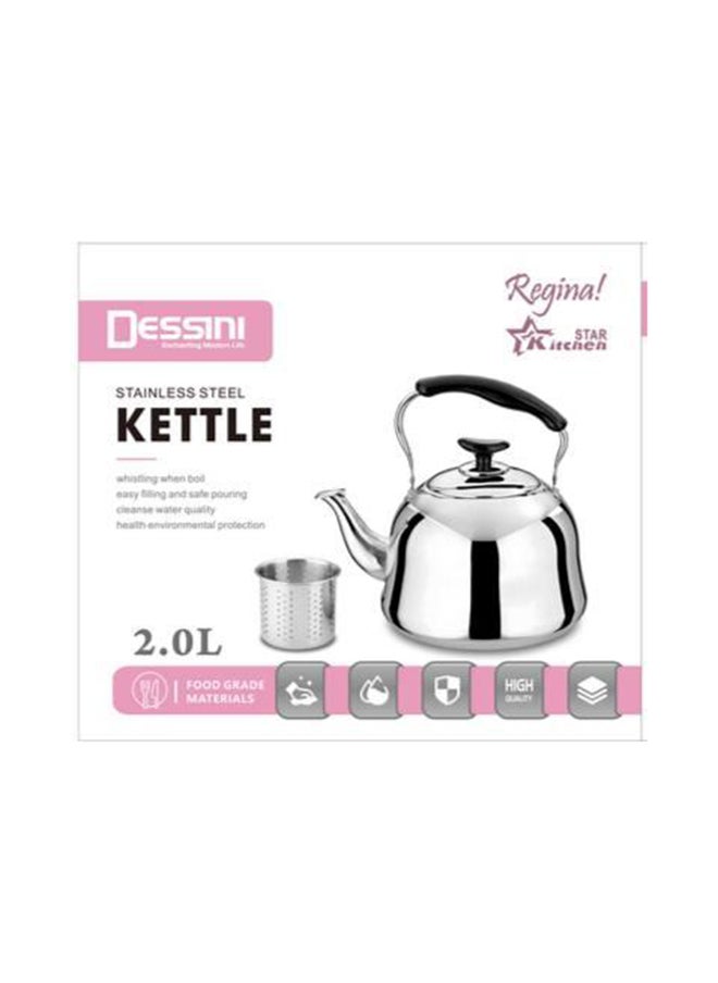 DESSINI Dessini Stainless Steel Tea Kettle With Strainler 2L  - Image 2