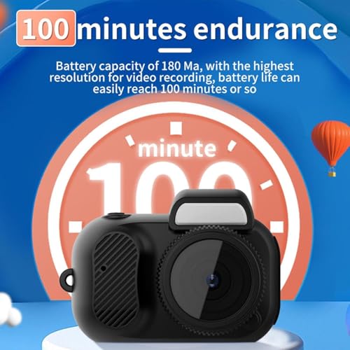 AiTechny Mini Digital 128 GB Camera, Spot Shooting, Compact, Small, LCD Display, Card, Monorreflexes, Portable Video Recorder, Operation, Keychain, Memory, Photography, Vlogging, - Image 5