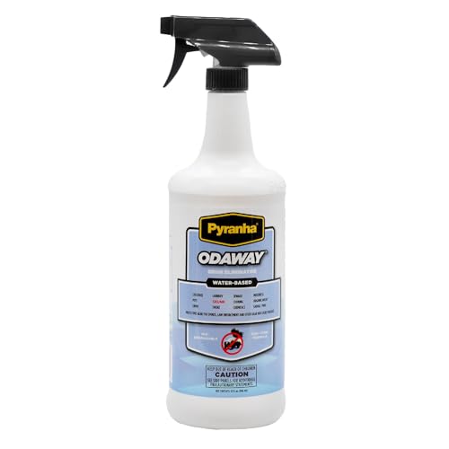 Pyranha Odaway Ready-to-Use Odor Eliminator Spray – Broad Spectrum Scent Neutralizer for Home, Kennel, Car, Bathroom & Gear, Quart - Image 1