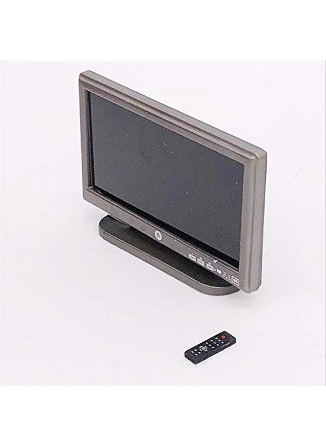 SXFSE - Doll House Tv 1:12 Scale Dollhouse Accessories Miniature Furniture Decor Model Kids Play Toy (Tv) - Image 1