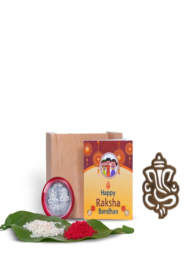 DarkShri مجموعة راخي داركشري كومبو للأخ، راخي كهدية، راخي مع علامة غانباتي، مجموعة راخي من قطعة واحدة (0033) - Image 2