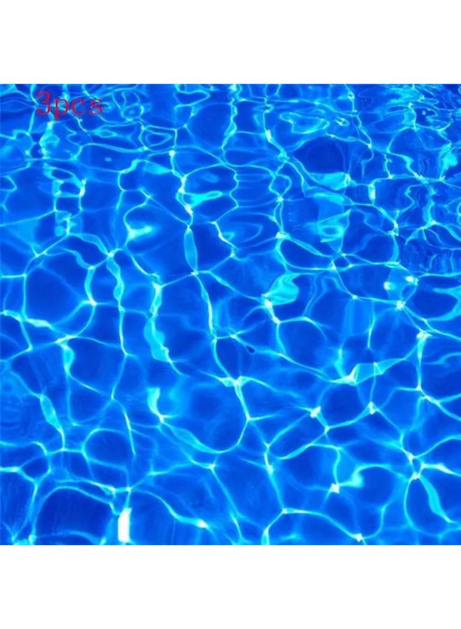 Light Blue Paper Water Pattern Stickers 3pcs For DIY Architectural Model Crafting - Image 3