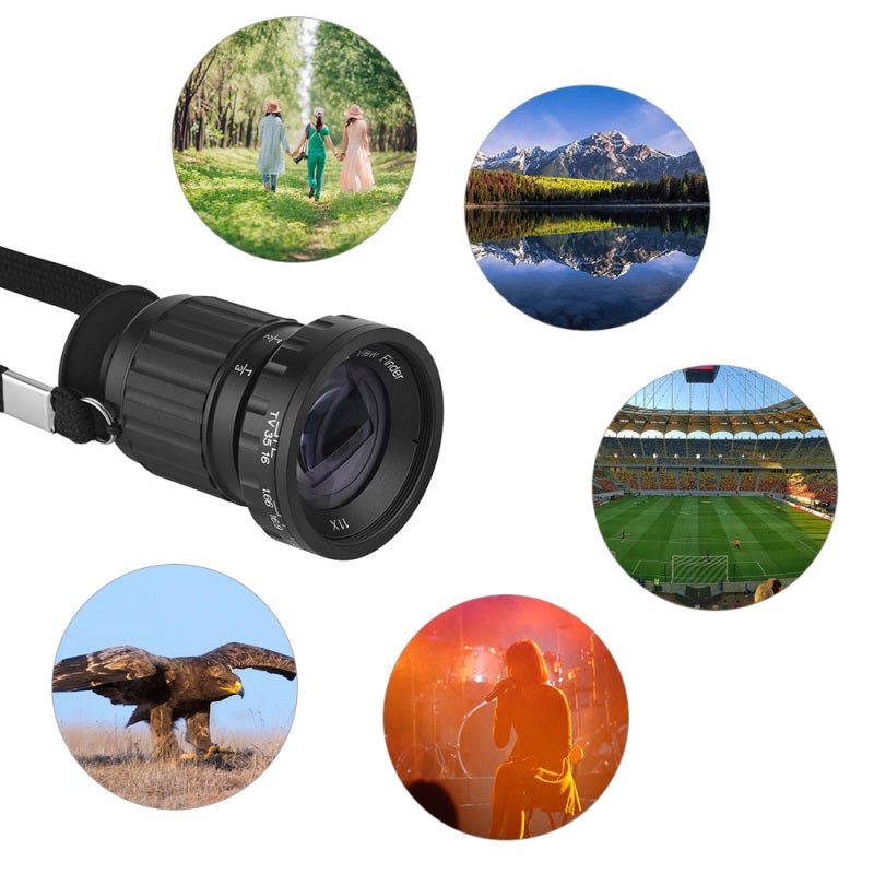 Director's View Finder 11:1 Zoom Range Adjustable Scene Composition - Lightweight Portable Aluminum Alloy Viewfinder for Professional Film Photography - Image 2