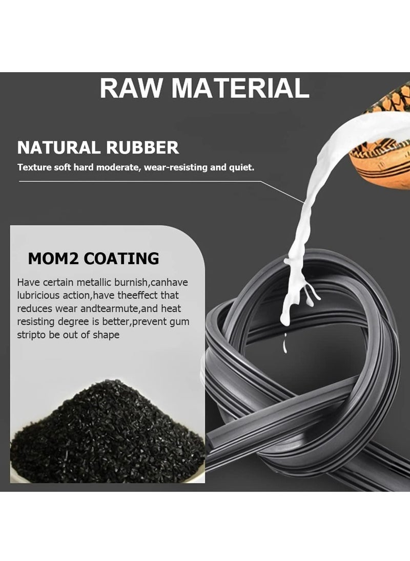 Oasisgalore 6PCS Windshield Wiper Strips: Rubber Refill, Auto Adjustable, DIY Boneless Windscreen Blade Refills  - Image 3