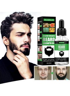 Beard Growth Oil - For Beard More Full And Thick - Beard Growth Serum Of Plant Extraction - Pure Natural Promote Beard And Hair Growth
