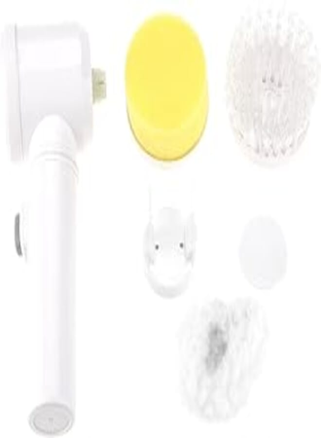 Power Scrubber, Battery Powered Cordless Electric Magic Scrubber Cleaning Brush with 3 Interchange Brush Heads for Kitchen Bathroom Tub Shower Tile Carpet Bidet Sofas